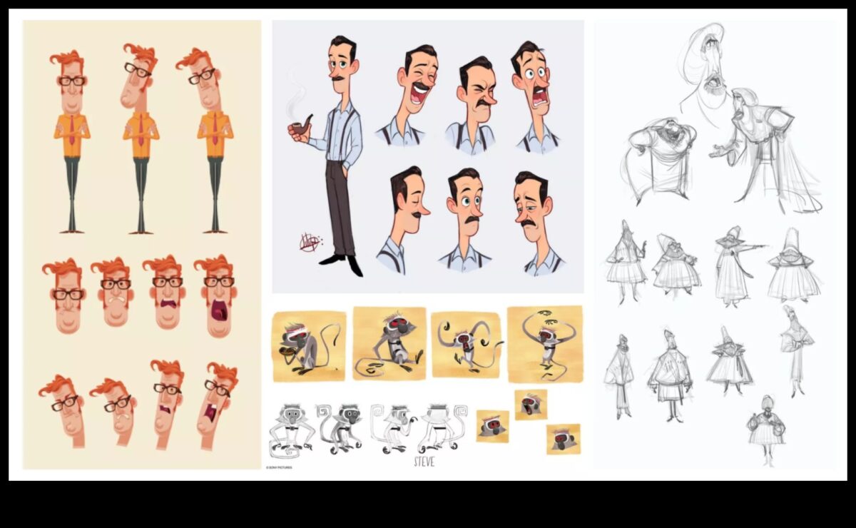 Varoņu attīstība: unikālu personību veidošana multfilmās